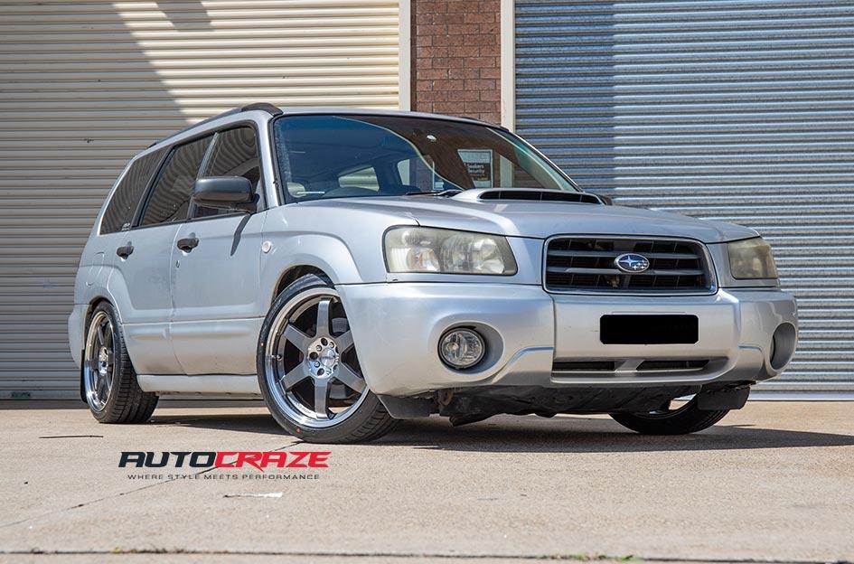 SUBARU FORESTER DRIFTER GUN METAL POLISH CENTRE 
